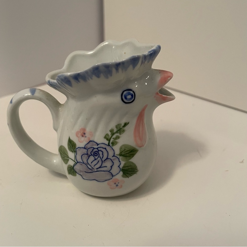 Rooster Creamer‎ Ceramic Small 3”